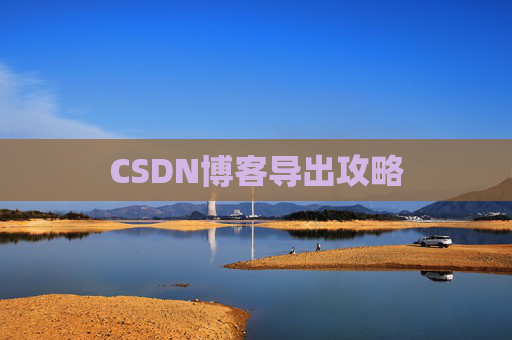 CSDN博客导出攻略